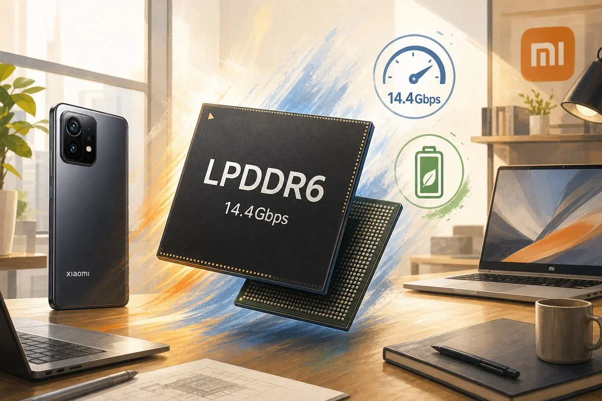 SK하이닉스, LPDDR6 2026하반기 양산…샤오미 첫 고객 / AI 생성 일러스트(삽화)