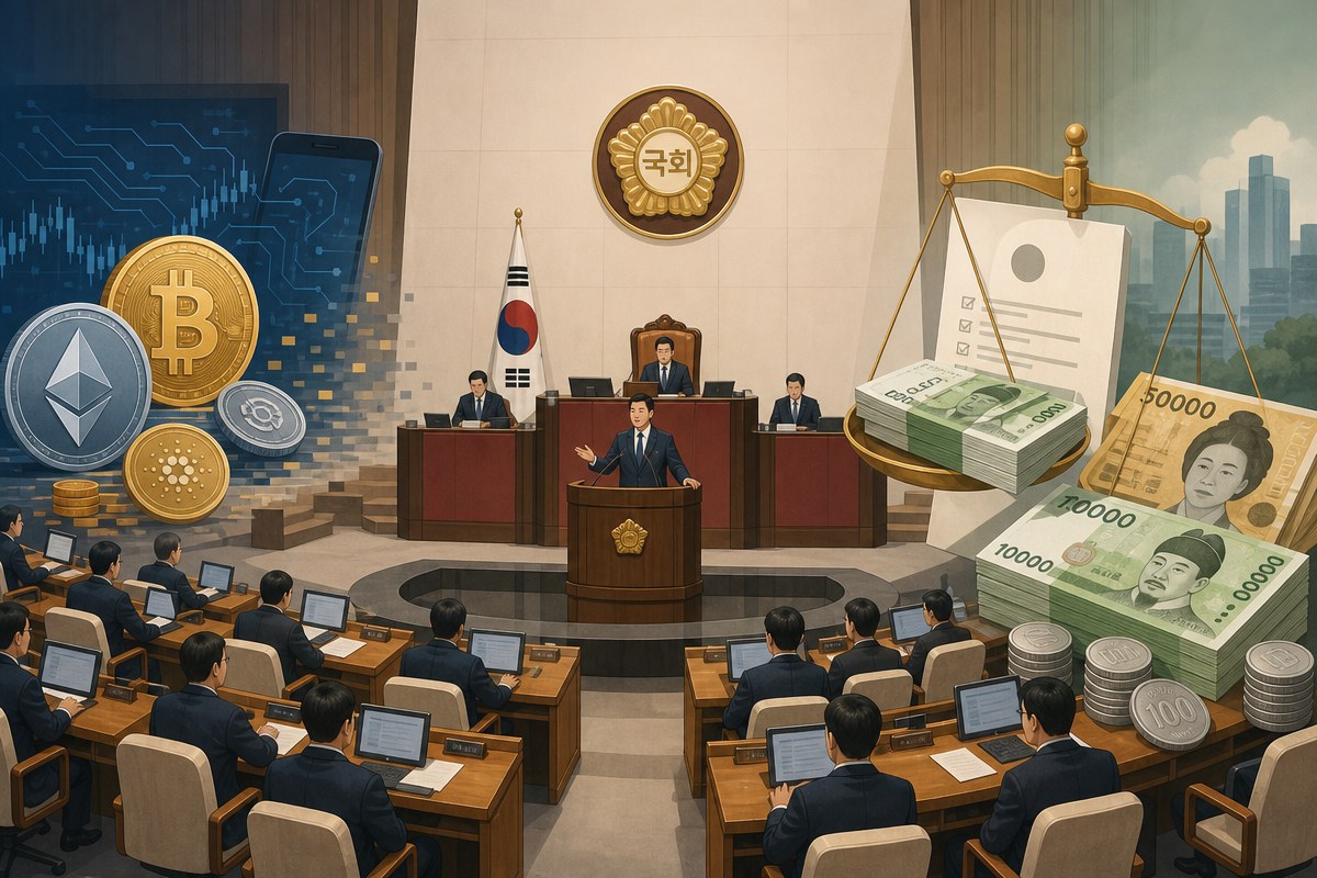 세 번 연기된 가상자산 과세, 정부 2027년 강행 의지 / AI 생성 일러스트(삽화)
