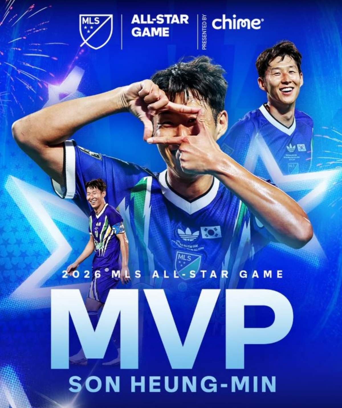 미국 메이저리그사커(MLS) 무대에 입성한 손흥민이 첫 올스타전에서 멀티골을 터뜨리며 최우수선수(MVP)까지 거머쥐었다. / LAFC 인스타그램