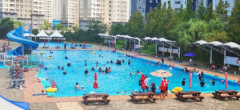 2025년 대덕구 로하스산호빛 야외수영장 운영 모습