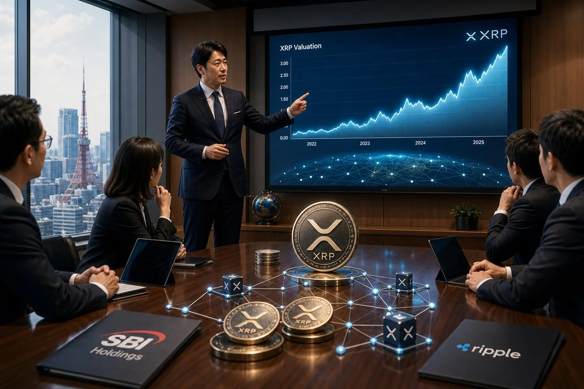 SBI, XRP 약세에도 리플 지분 412억달러 그대로 재확인 / AI 생성 일러스트(삽화)