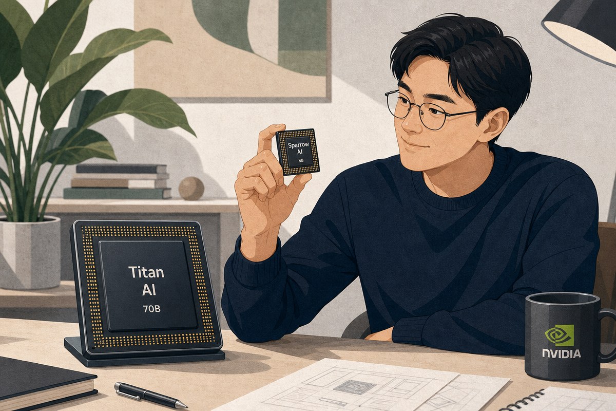 씽킹머신즈 ‘잉클링 스몰’, 크기 3분의1로 지능지수 1점차 추격 / AI 생성 일러스트(삽화)