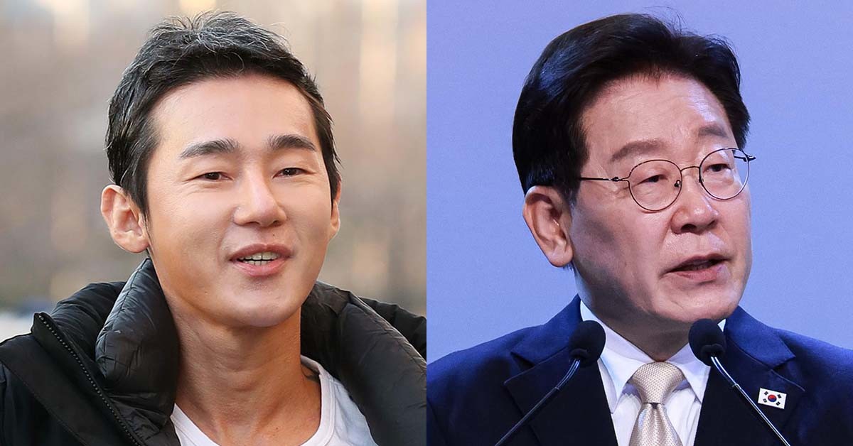 칼럼니스트 허지웅(왼쪽·인스타그램)과 이재명 대통령(뉴스1).