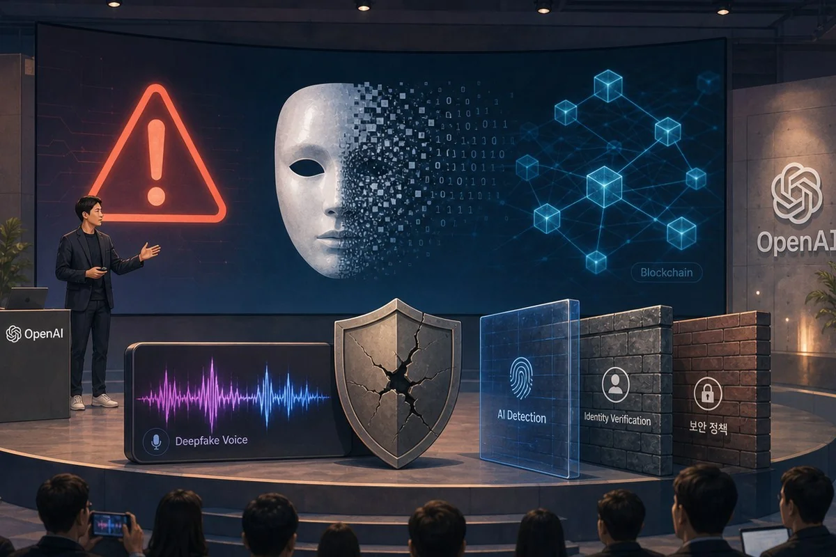 솔라나재단 CISO “다음 보안 위협은 AI 딥페이크 스캠” / AI 생성 일러스트(삽화)