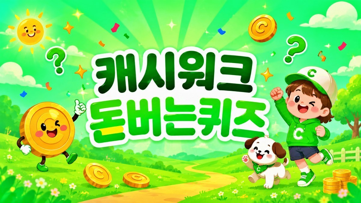 8월 2일 캐시워크 '돈버는퀴즈' 문제와 정답 딱 알려드립니다 