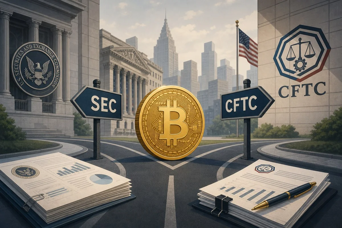 SEC, 나스닥 비트코인옵션 QBTC 승인 중단…CME “관할권은 CFTC” 이의 / AI 생성 일러스트(삽화)