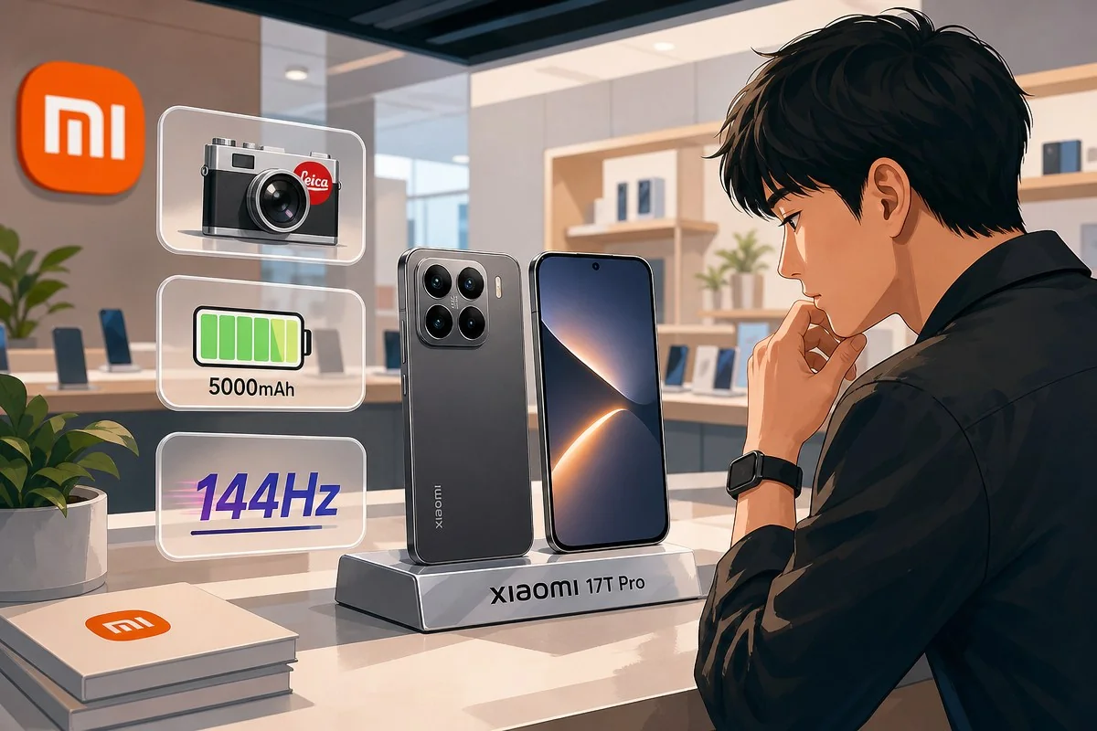 샤오미 17T 프로 공식 발표…7000mAh 배터리에 144Hz 화면까지 / AI 생성 일러스트(삽화)