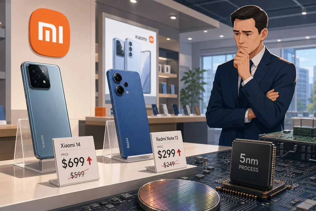 샤오미, 레드미·샤오미17 가격 최대 13% 인상했다 / AI 생성 일러스트(삽화)
