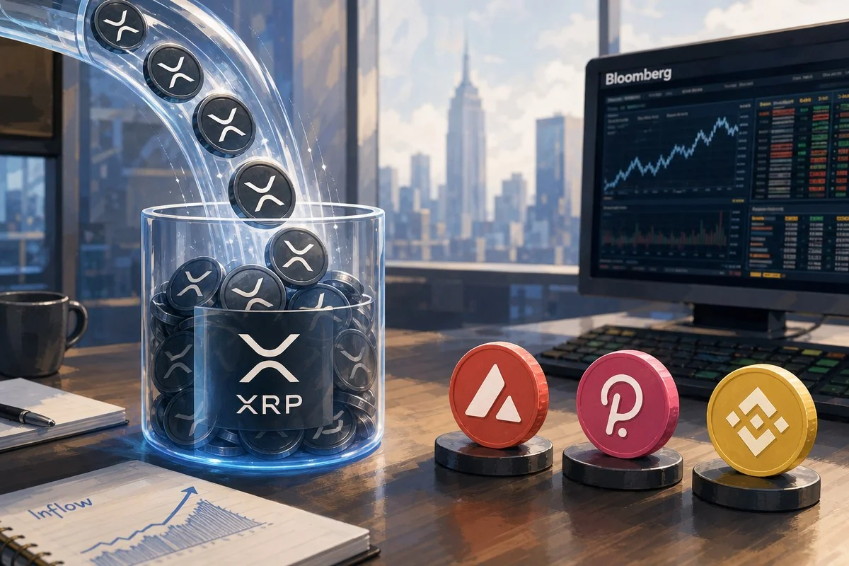 XRP ETF, 4개월째 순유입…비트코인·솔라나는 유출 / AI 생성 일러스트(삽화)