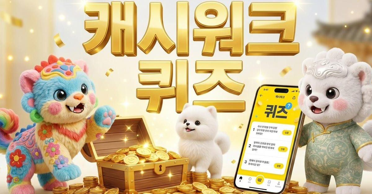 빠르게 풀어보자…8월 3일 '캐시워크 돈버는 퀴즈' 정답은?