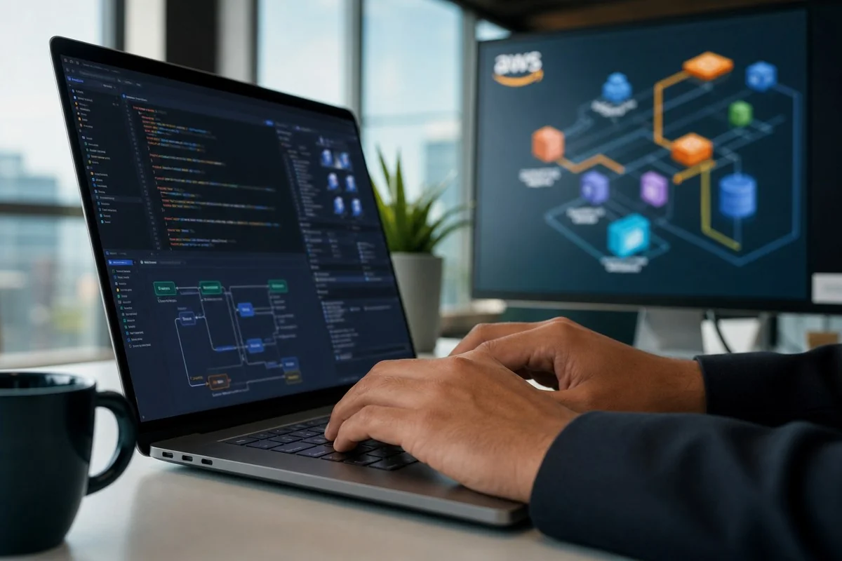 개발자용 키로만 있던 AWS, 업무용 바이브코딩은 슈퍼블록스로 / AI 생성 이미지