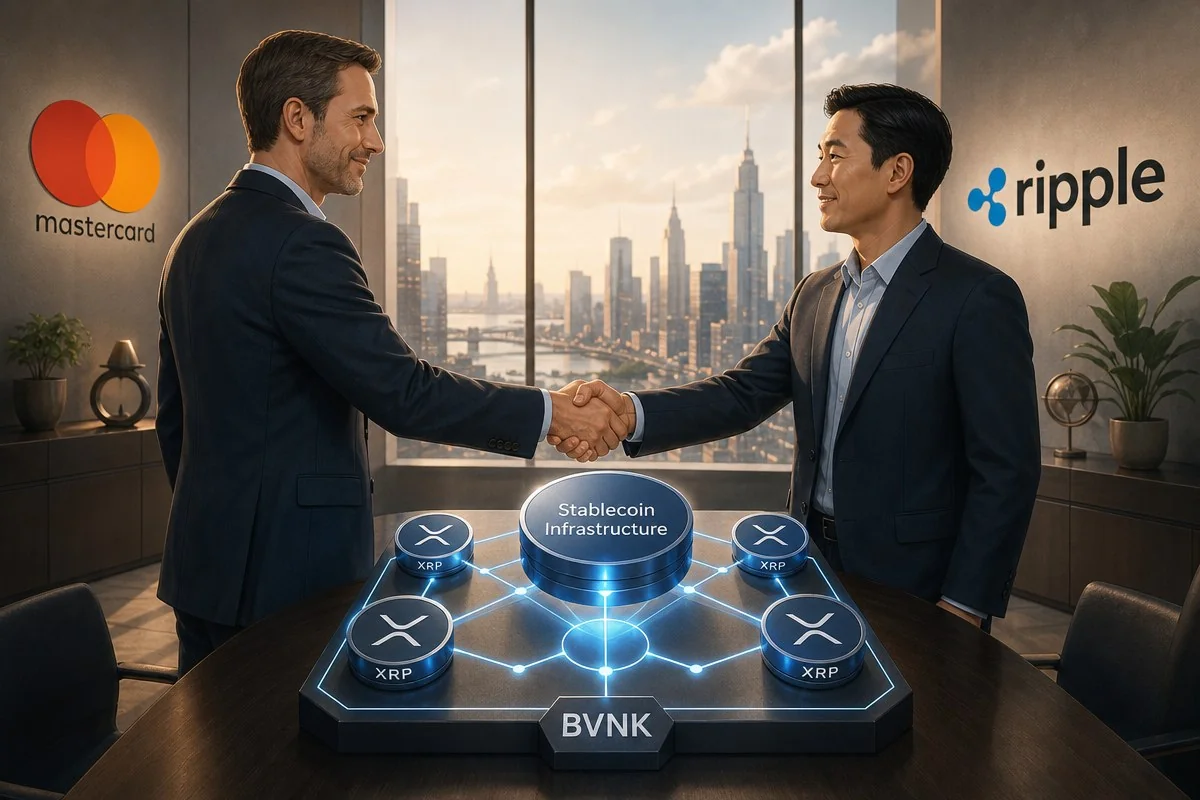 마스터카드, 리플 파트너 BVNK 18억달러에 인수 완료 / AI 생성 일러스트(삽화)