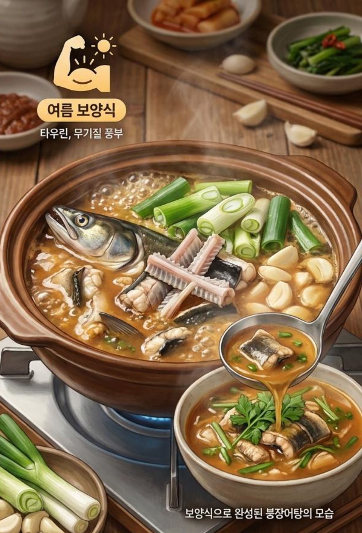 [삽화] 붕장어탕. AI가 생성한 자료사진. (실제와 차이가 있을 수 있음을 알립니다.)