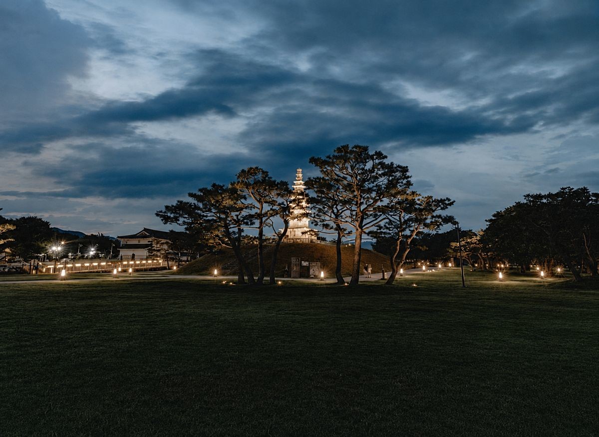 충주 중앙탑공원. / ⓒ한국관광콘텐츠랩, AI(화질 개선)