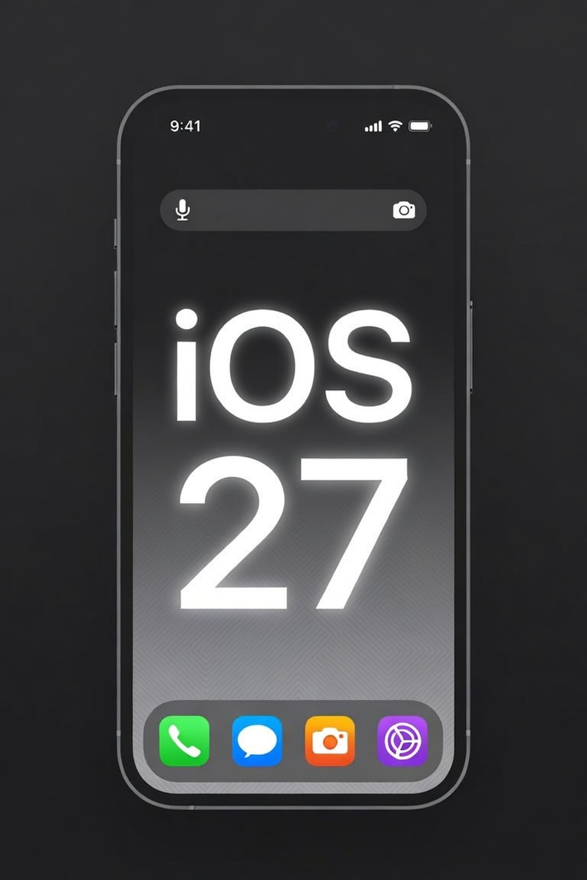 iOS 27 일러스트. 기사 내용 토대로 AI툴 활용해 제작한 자료사진.