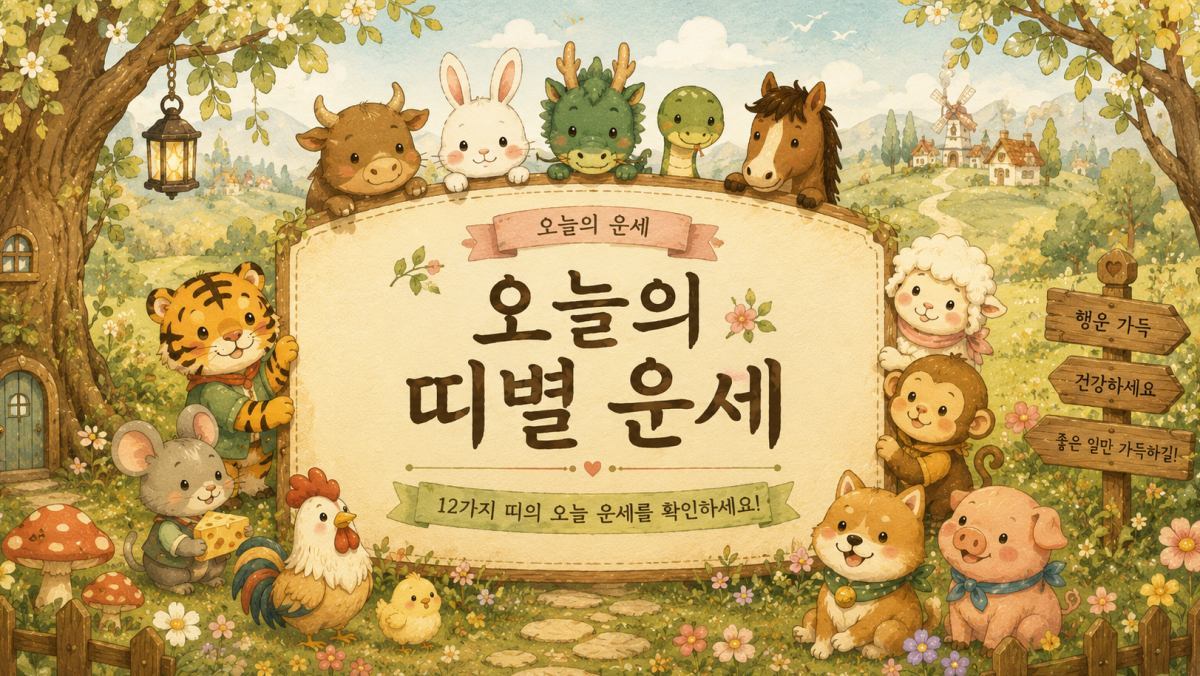 8월 12일 12지지 운세, 당신의 띠는 '선택의 기로' 마주한다 (+운세)
