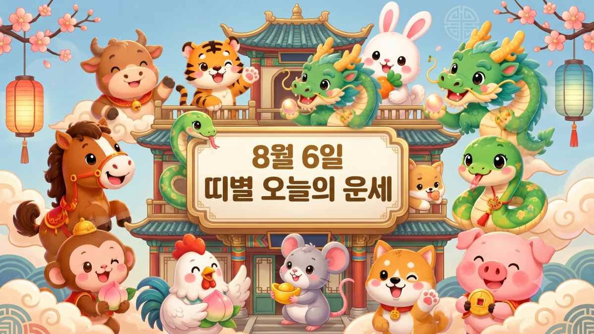 오늘의 띠별 운세 / AI 제작