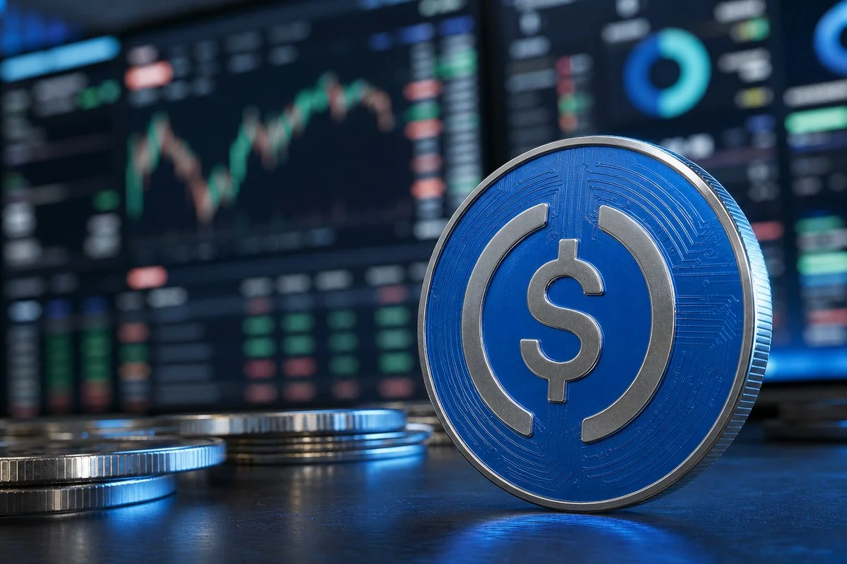 USDC는 늘었지만 온기 못 채운 스테이블코인 시장 / AI 생성 이미지