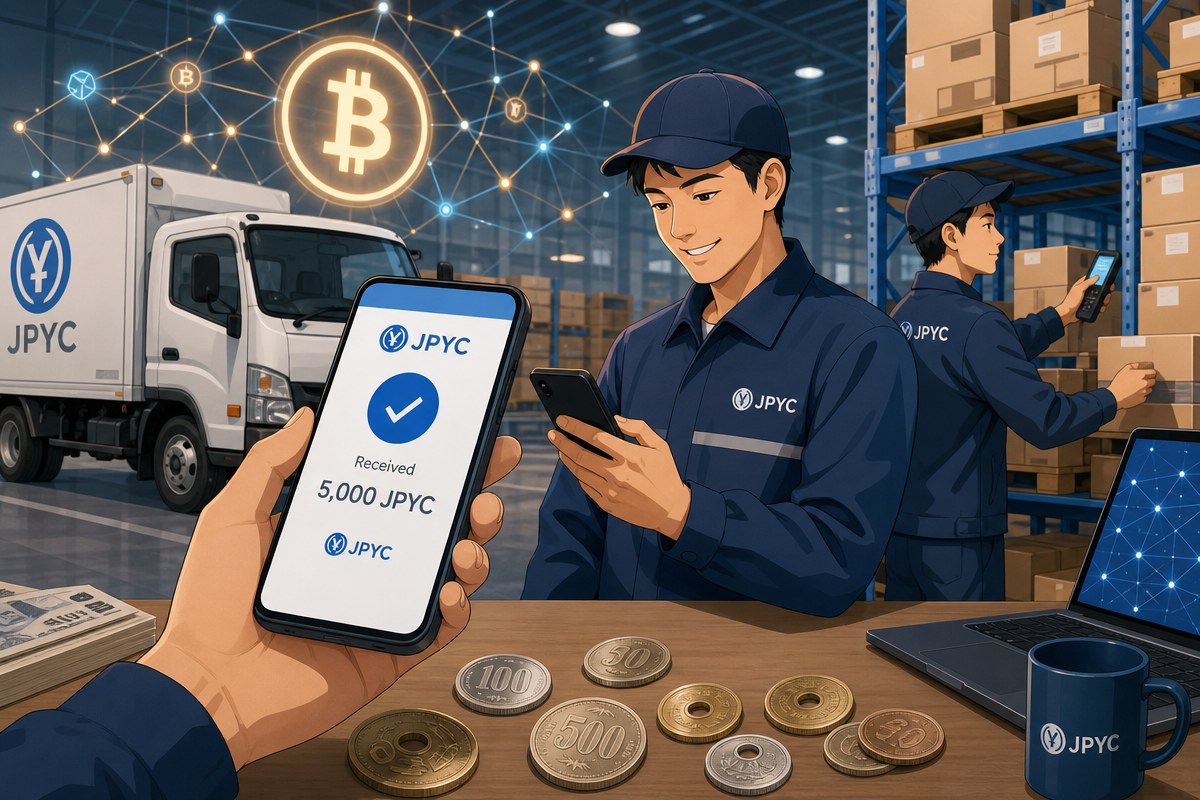 JPYC, 시리즈B 60억엔로 확대…AZ-COM마루와 협력사 2300곳에 JPYC로 급여 지급