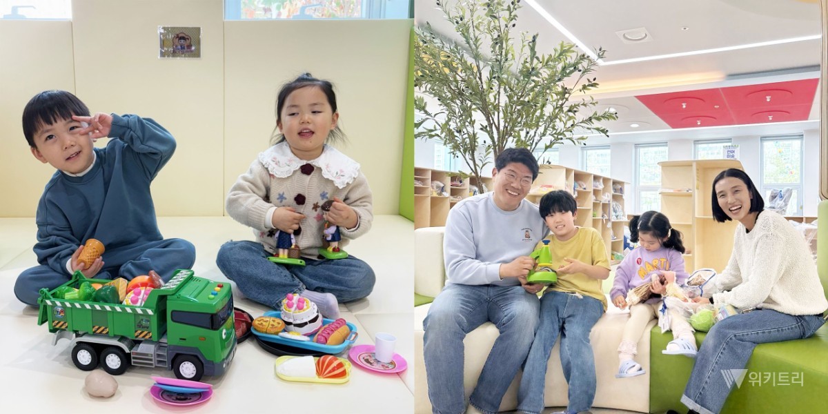 나주 빛가람꿈자람센터의 놀이체험실(왼쪽)과  장난감도서관 / 나주시