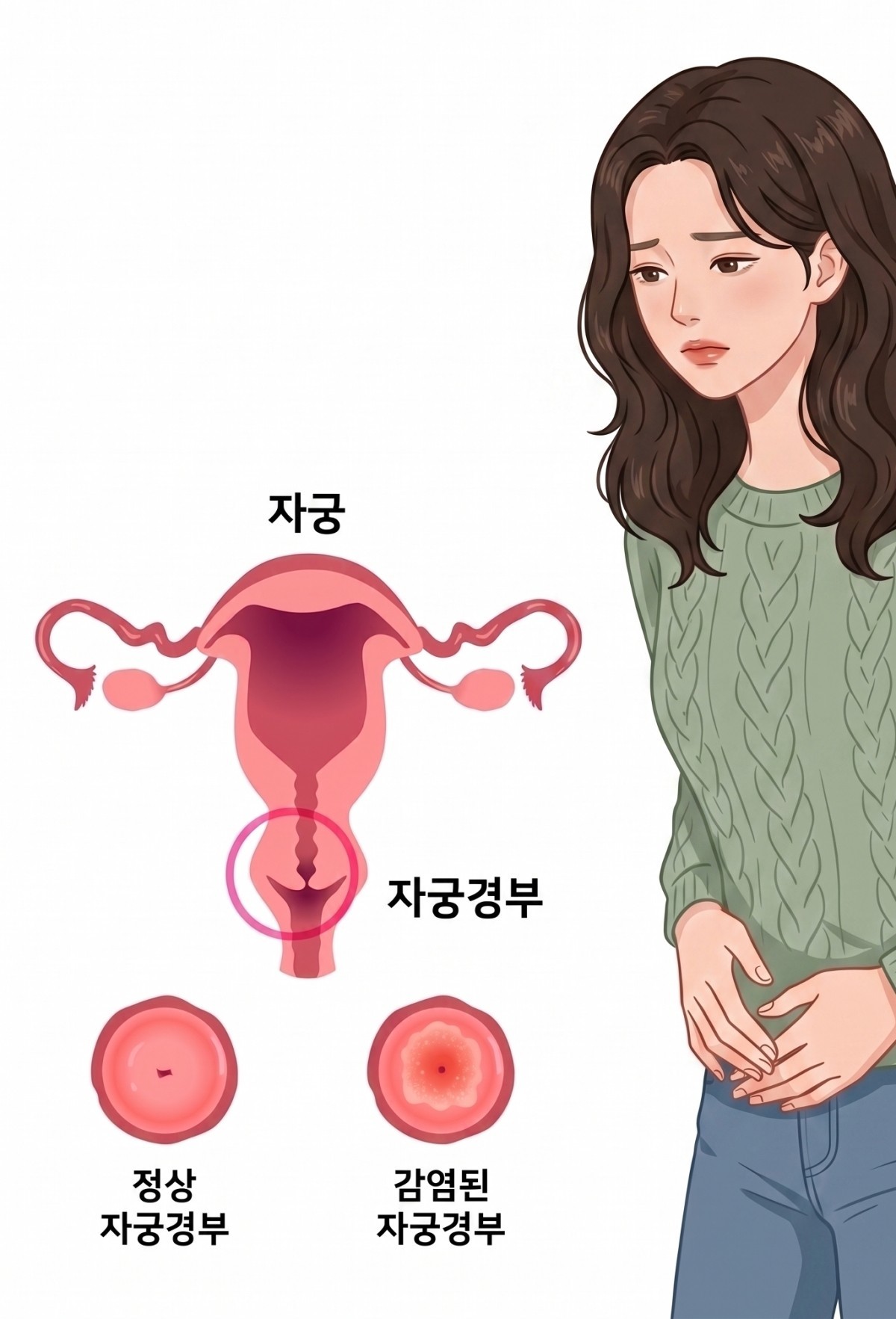 자궁경부암 자료사진. 기사 내용 토대로 AI툴 활용해 제작한 자료사진.