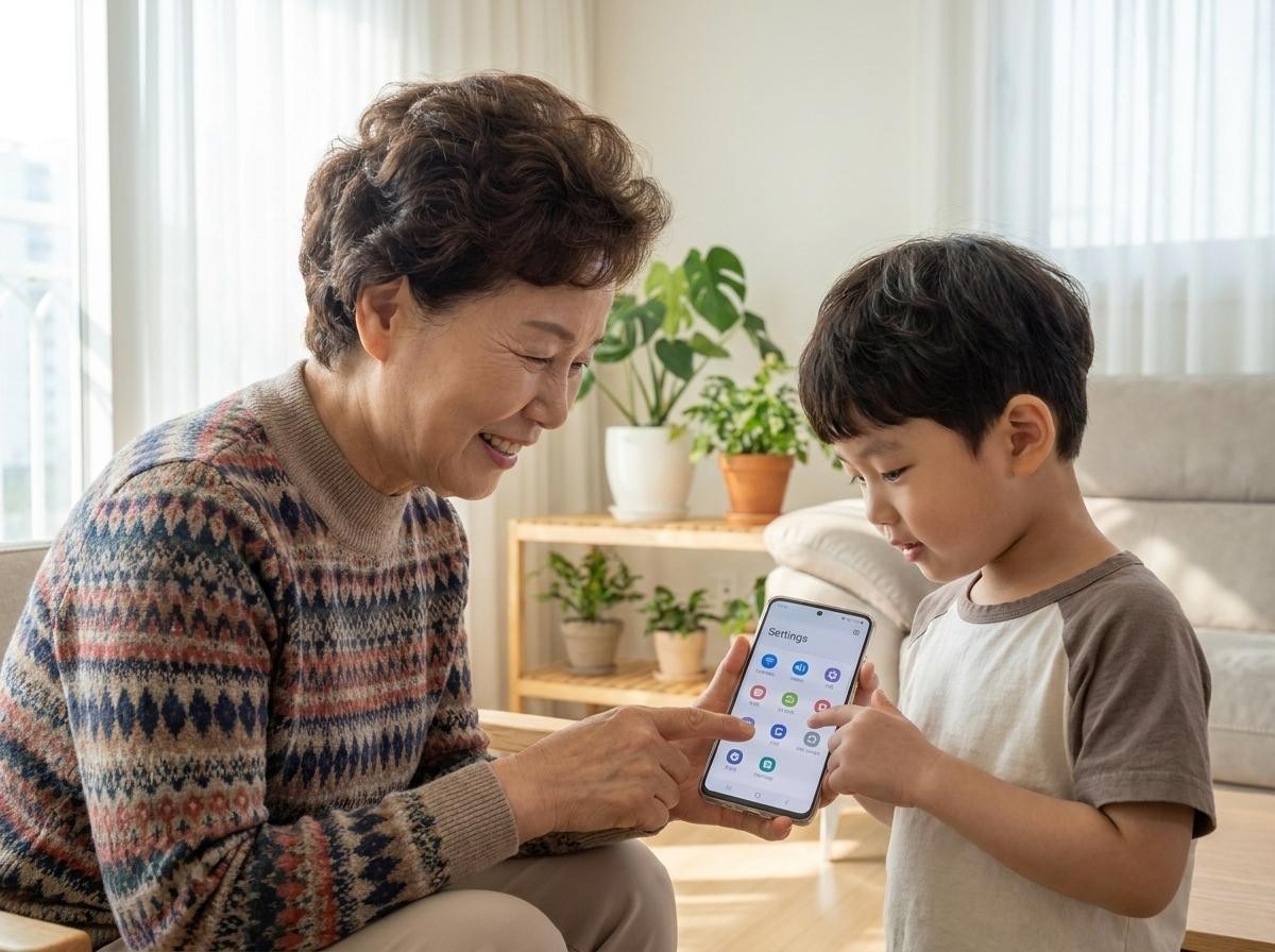 깔끔해진 스마트폰 화면. 기사 내용 토대로 AI툴 활용해 제작한 자료사진.