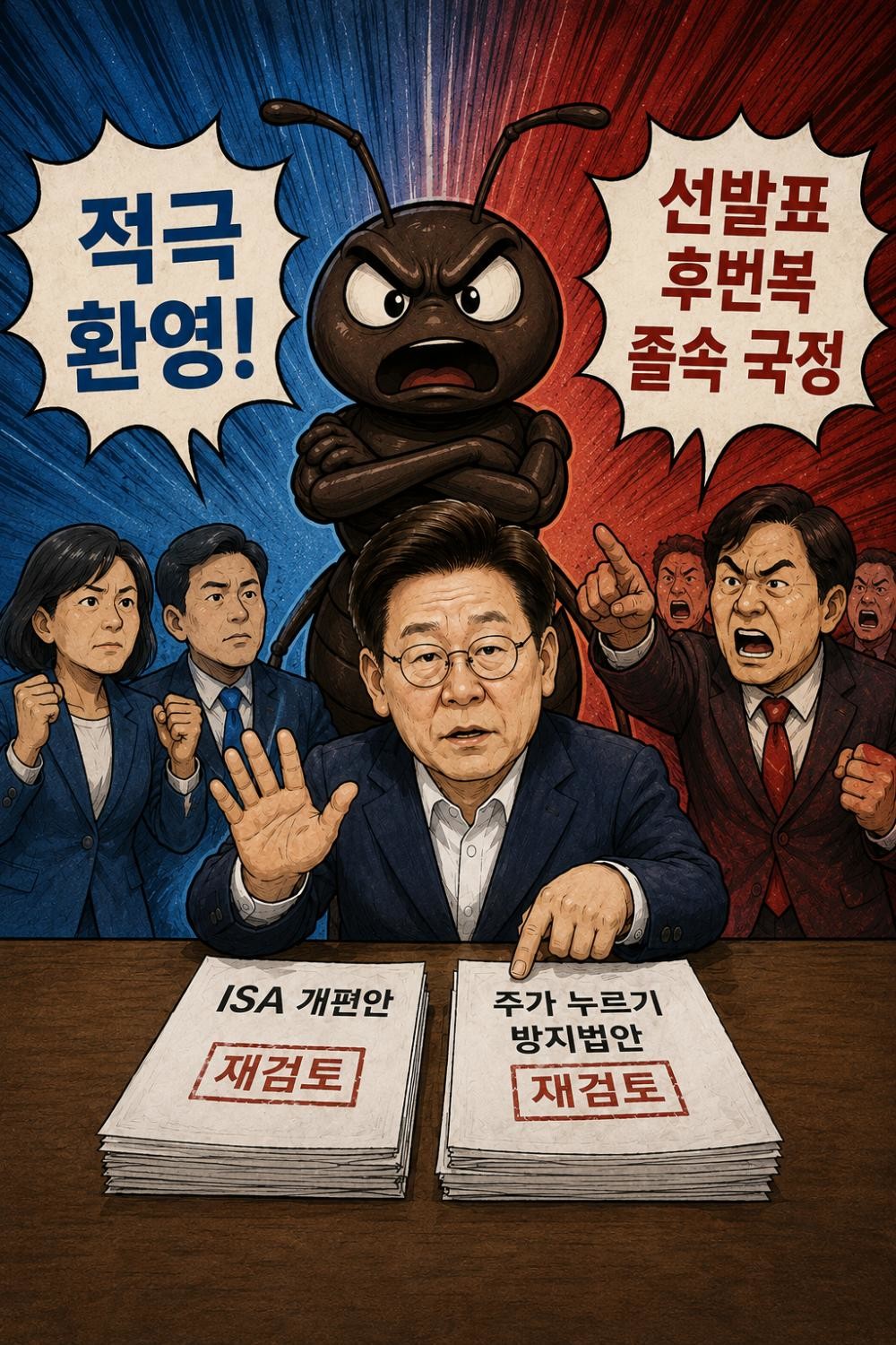 기사를 바탕으로 AI툴을 활용해 생성된 만평 이미지.