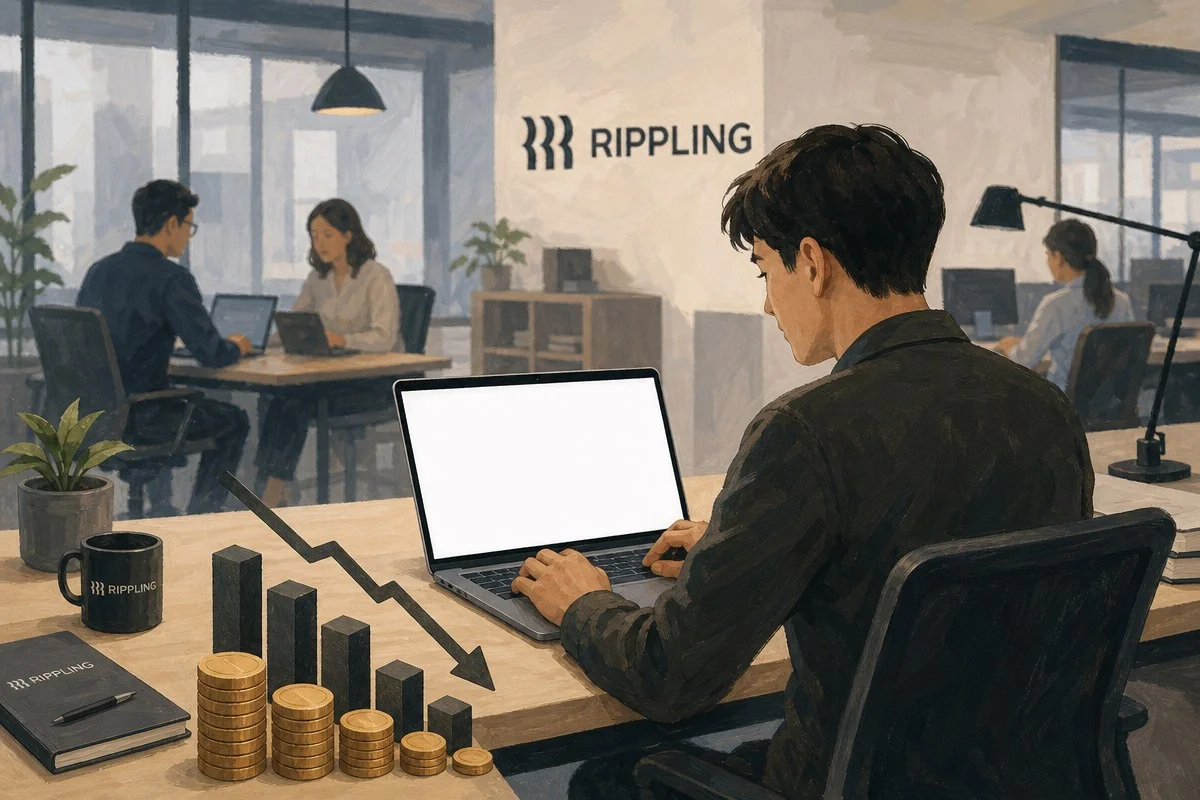리플링, R&D 인건비 40% 삼킨 AI 토큰값에 놀라 지출관리 도구 출시 / AI 생성 일러스트(삽화)