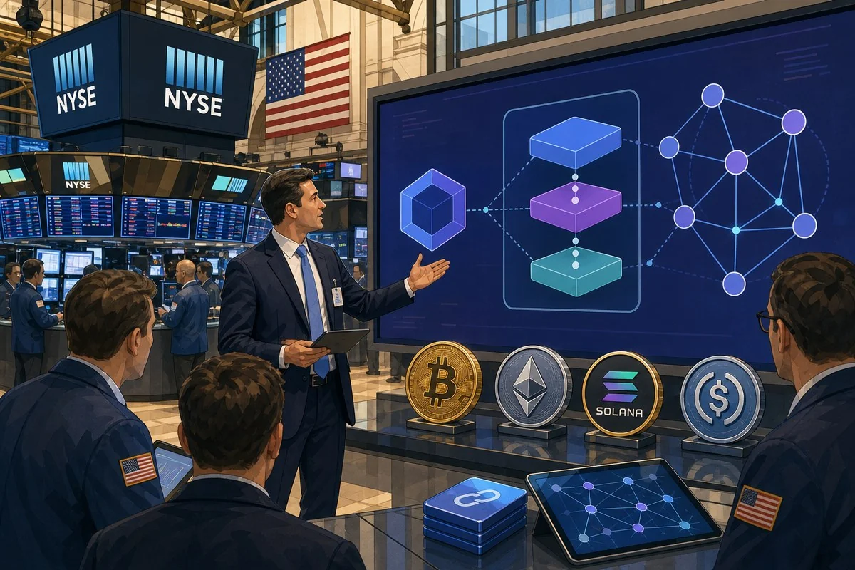 NYSE, T+1 정산 없애고 토큰화 증권 즉시 체결 플랫폼 추진한다 / AI 생성 일러스트(삽화)