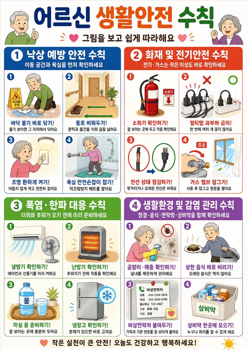학생들이작성한위기대응안내포스터