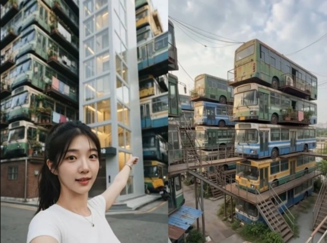 AI로 만든 폐버스 청년주택 밈 영상 캡처 / SNS 캡처