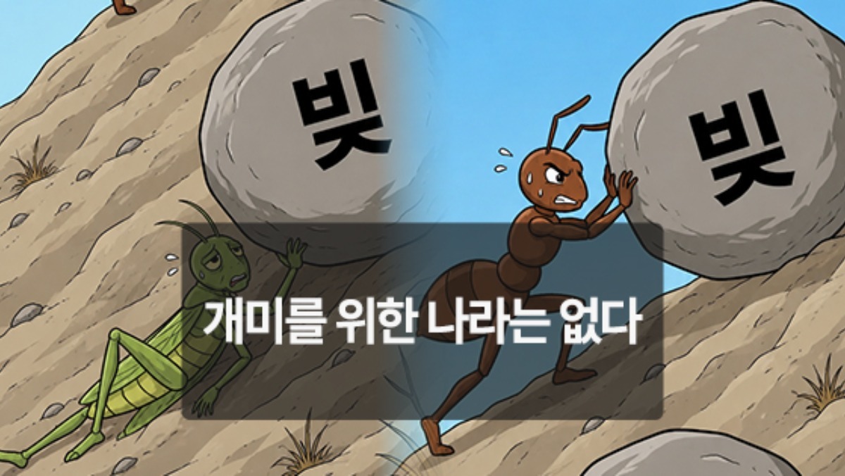 [위키만평] 개미를 위한 나라는 없다