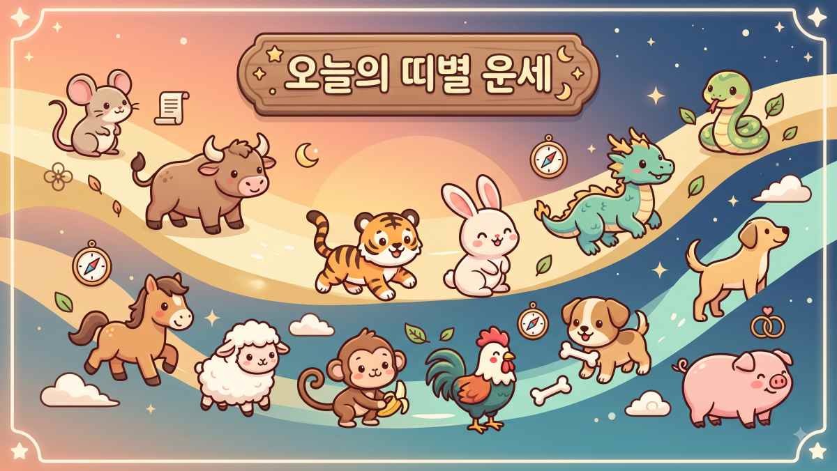 띠별 운세 / AI 생성 이미지