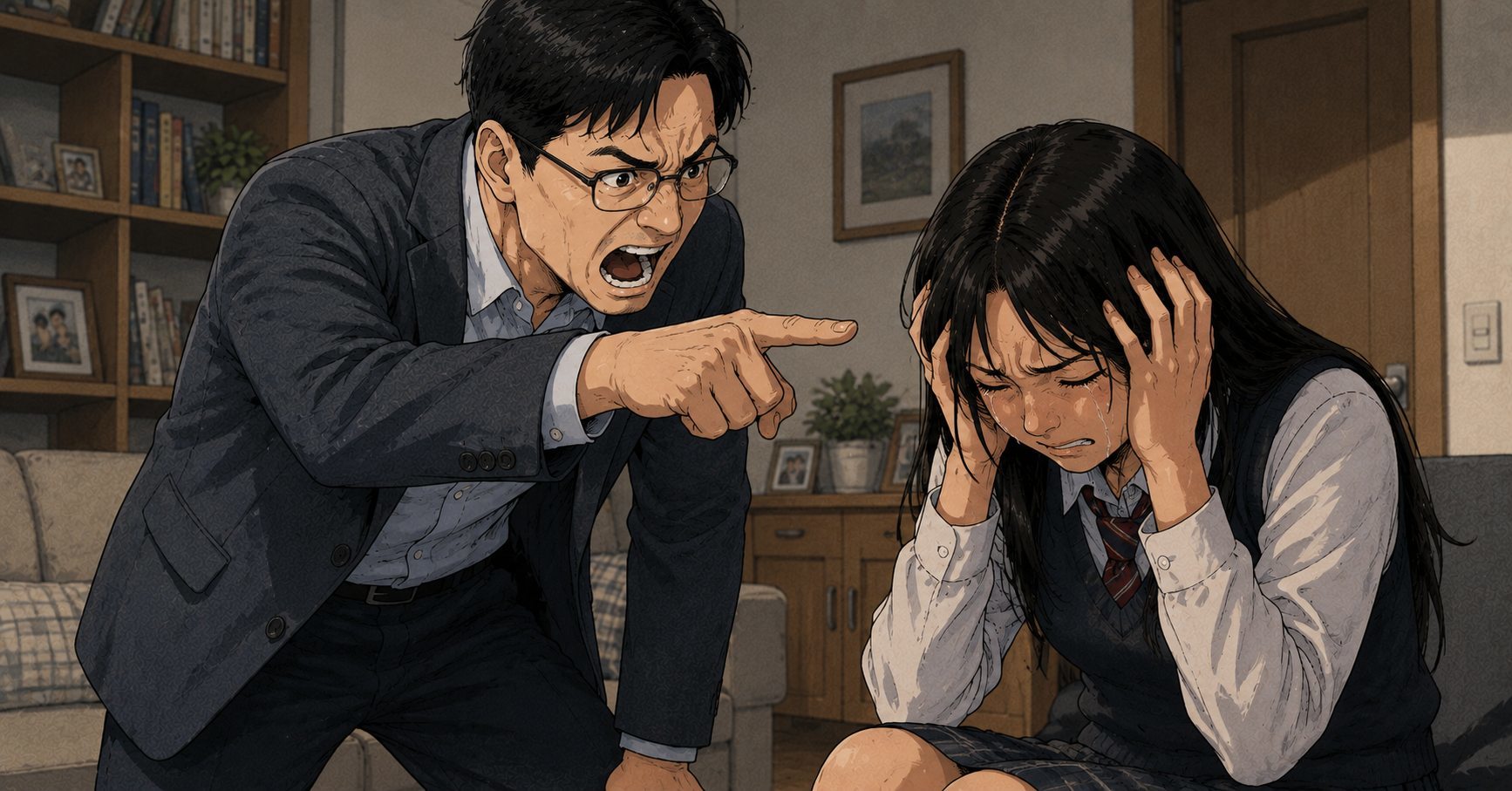 “밖에선 누구보다 젠틀한 대학교수 남편이 집에선 딸 폭행범으로 돌변합니다”