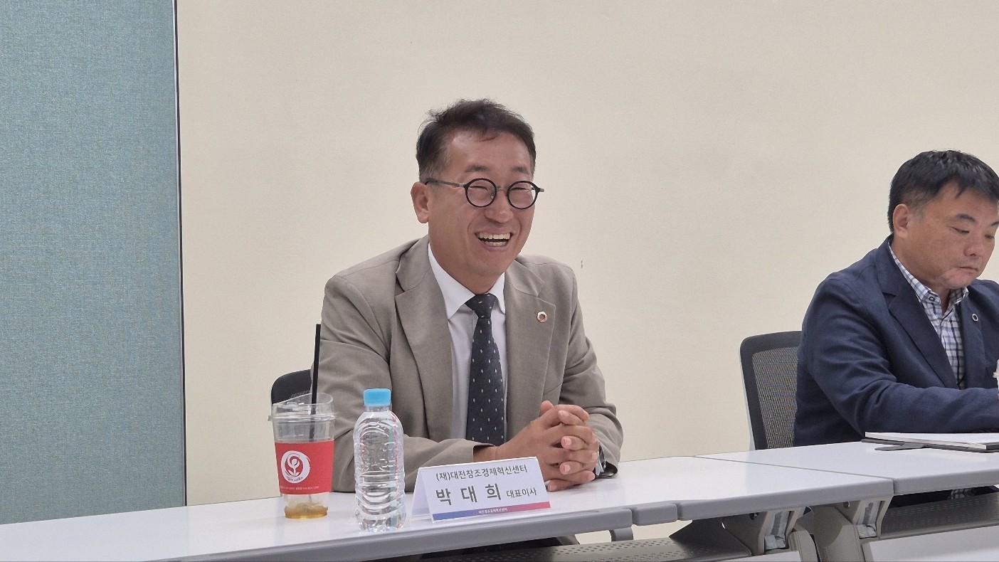 이달 11일 대전스타트업파크 본부에서 열린 기자간담회에 참석한 박대희 대전창조경제혁신센터 대표이사/사진=김지연 기자