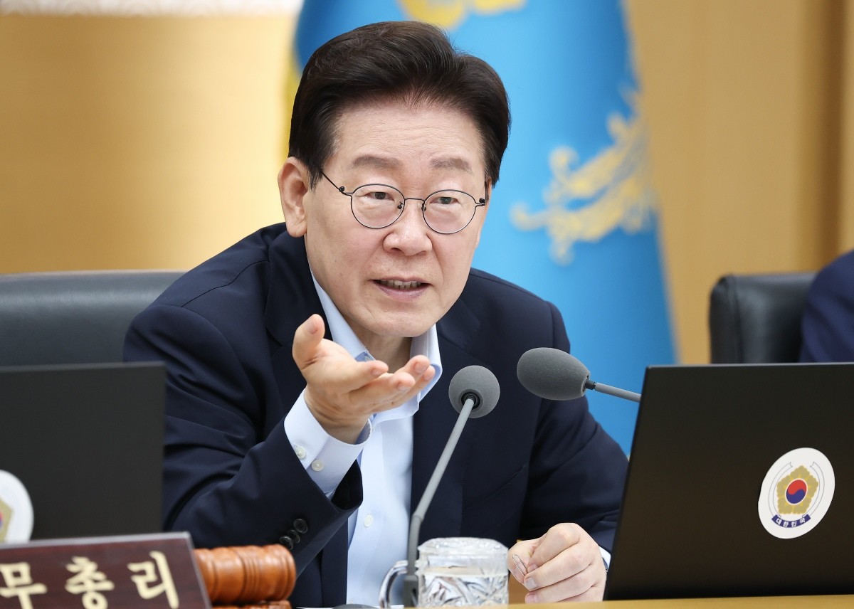 국무회의에서 발언 중인 이재명 대통령 / 뉴스1