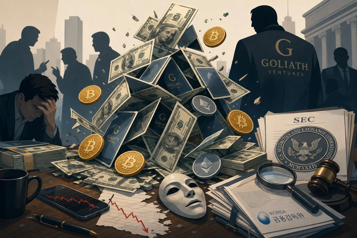 골리앗벤처스 폰지사기 5610억원…CFTC·SEC 나란히 제소 / AI 생성 일러스트(삽화)