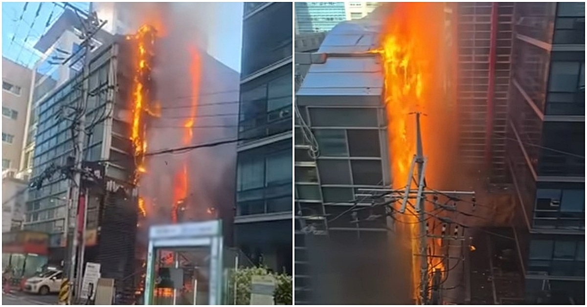 어제(12일) 강남 삼성역 인근서 난리 났던 건물 화재, 알고 보니…