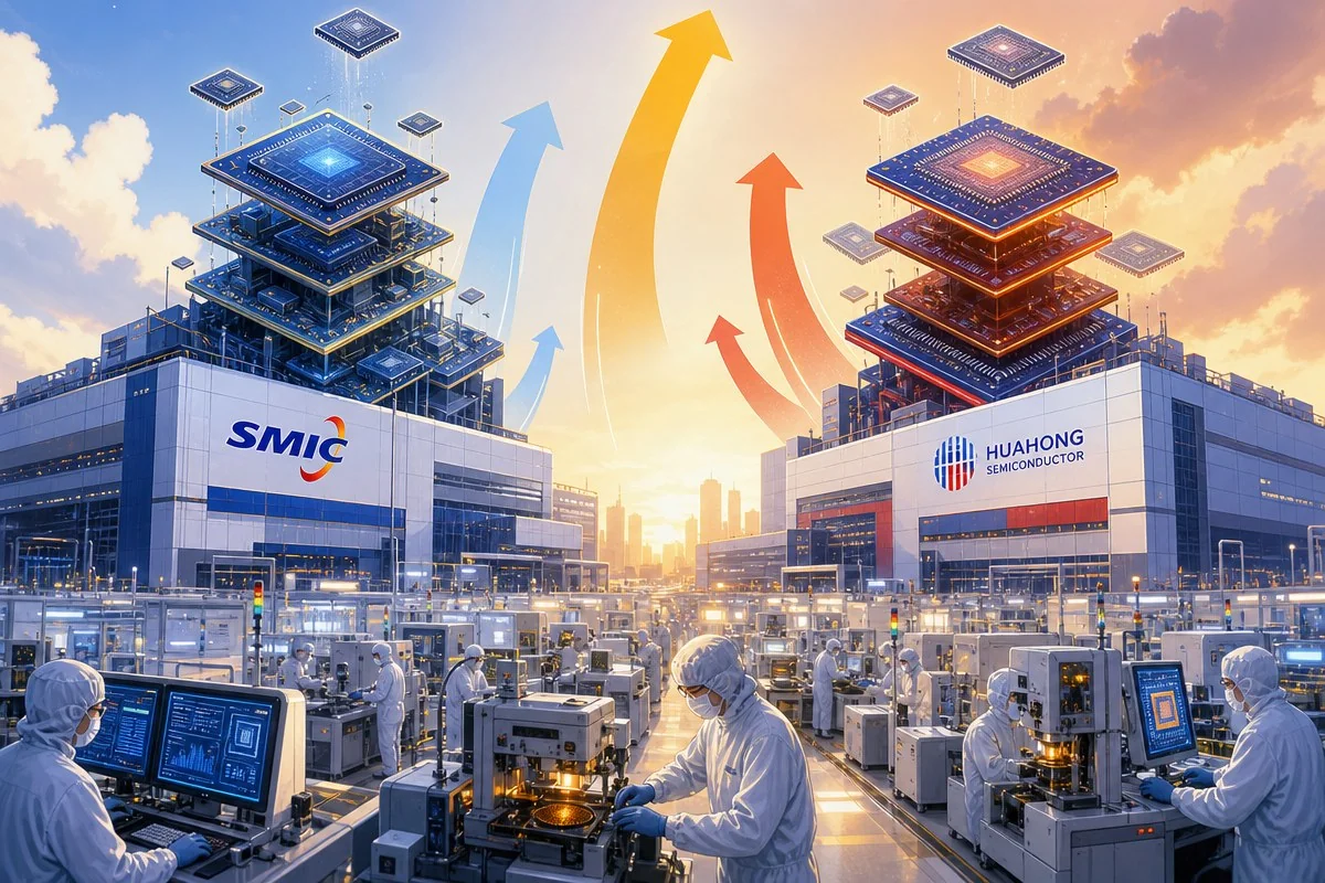 SMIC 순이익 261%↑, 예상치 두 배…자국산 AI 칩 수요가 이끌었다 / AI 생성 일러스트(삽화)