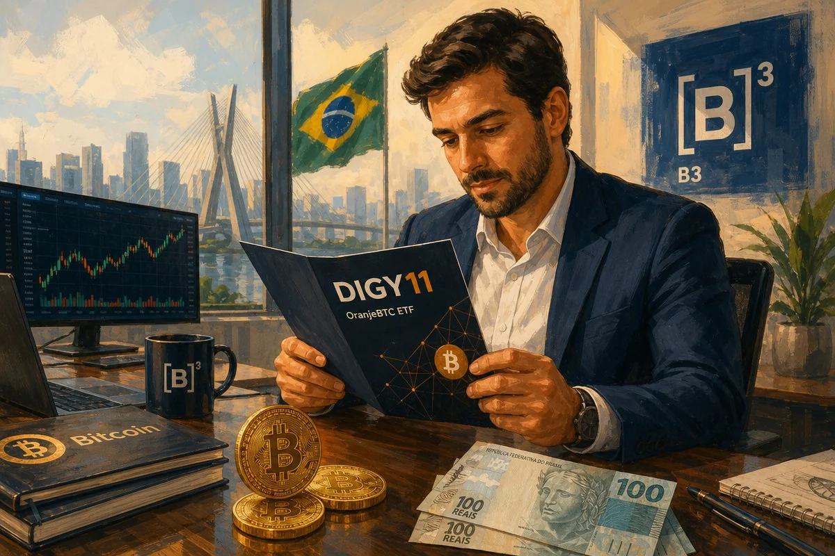 오란지BTC ETF, 95% 스트래티지 STRC에 담는다 / AI 생성 일러스트(삽화)
