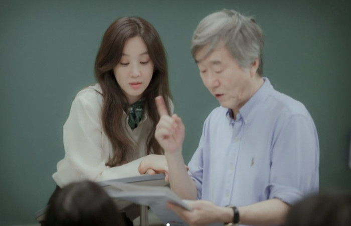드라마 '졸업' 촬영 당시 정려원과 안판석 감독 / 정려원 인스타그램