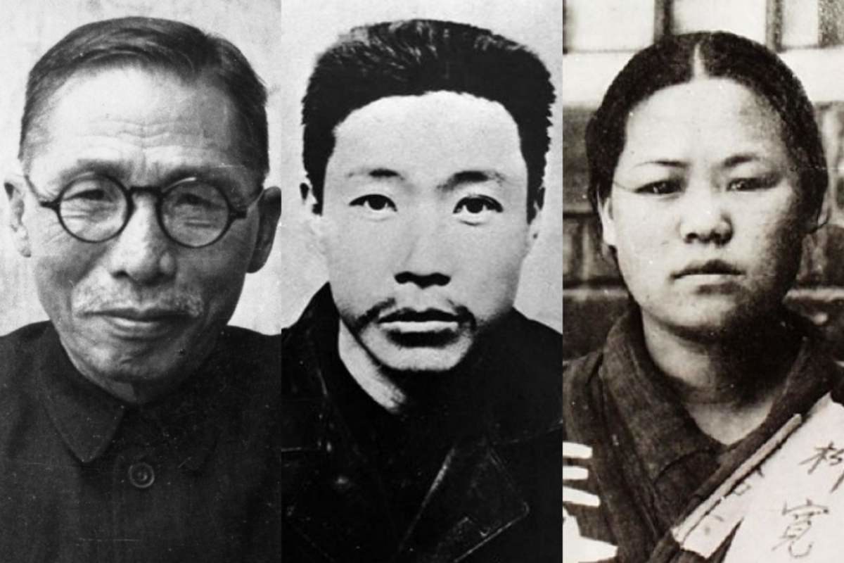 독립운동가 백범 김구 선생(왼쪽 부터)·안중근 의사·유관순 열사 / 공훈전자사료관
