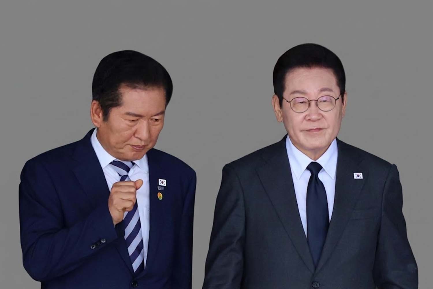 이재명(오른쪽) 대통령과 정청래 더불어민주당 당대표 후보. / 뉴스1
