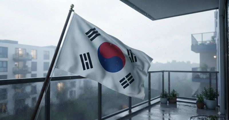 광복절이라 태극기 걸었더니 비가 오는데...'이렇게' 해야 욕 안 먹습니다 