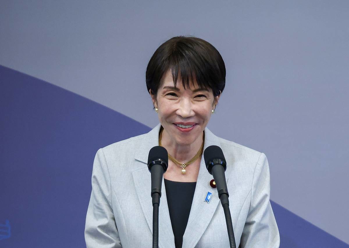 다카이치 사나에 일본 총리. 사진은 다카이치 사나에 일본 총리가 지난 5월 19일 경북 안동의 한 호텔에서 이재명 대통령과 공동언론발표를 하고 있는 모습. / 뉴스1