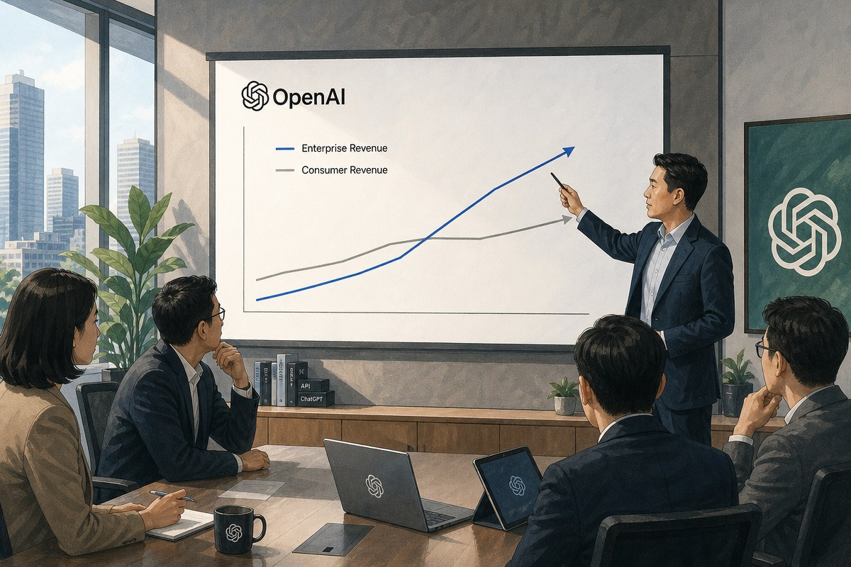 오픈AI CFO “기업 매출이 소비자 앞질렀다”…ARR 400억달러 두 분기 앞당겨졌다