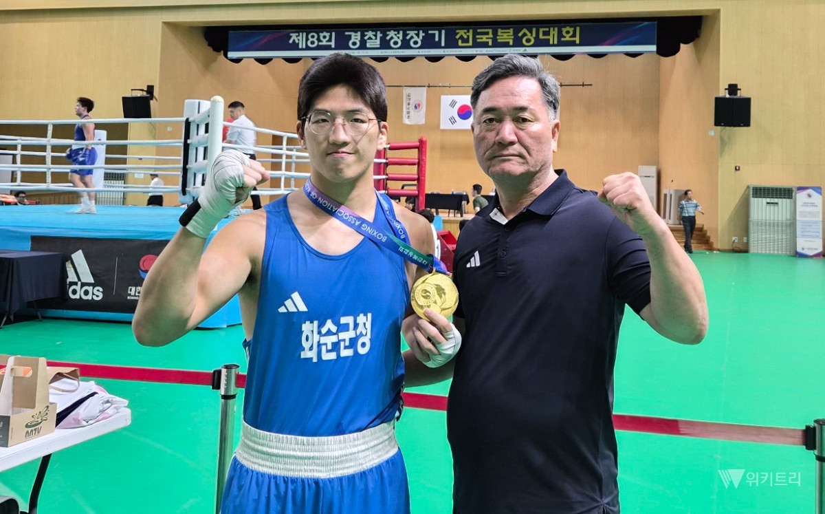 박구 감독(오른쪽)과 선현욱 선수 / 화순군