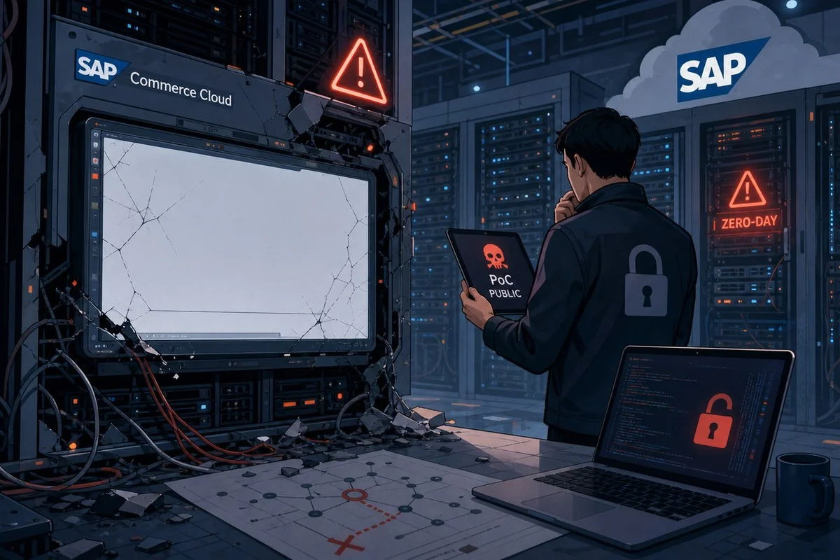 SAP 커머스 클라우드 CVSS 10.0 결함, 패치 공개 사흘 만에 실제 공격 시작됐다 / AI 생성 일러스트(삽화)