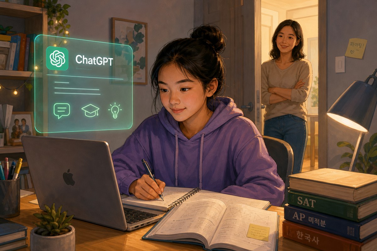 오픈AI, 13~17세용 챗GPT 틴즈 출시…자살·성적 대화 원천 차단한다 / AI 생성 일러스트(삽화)