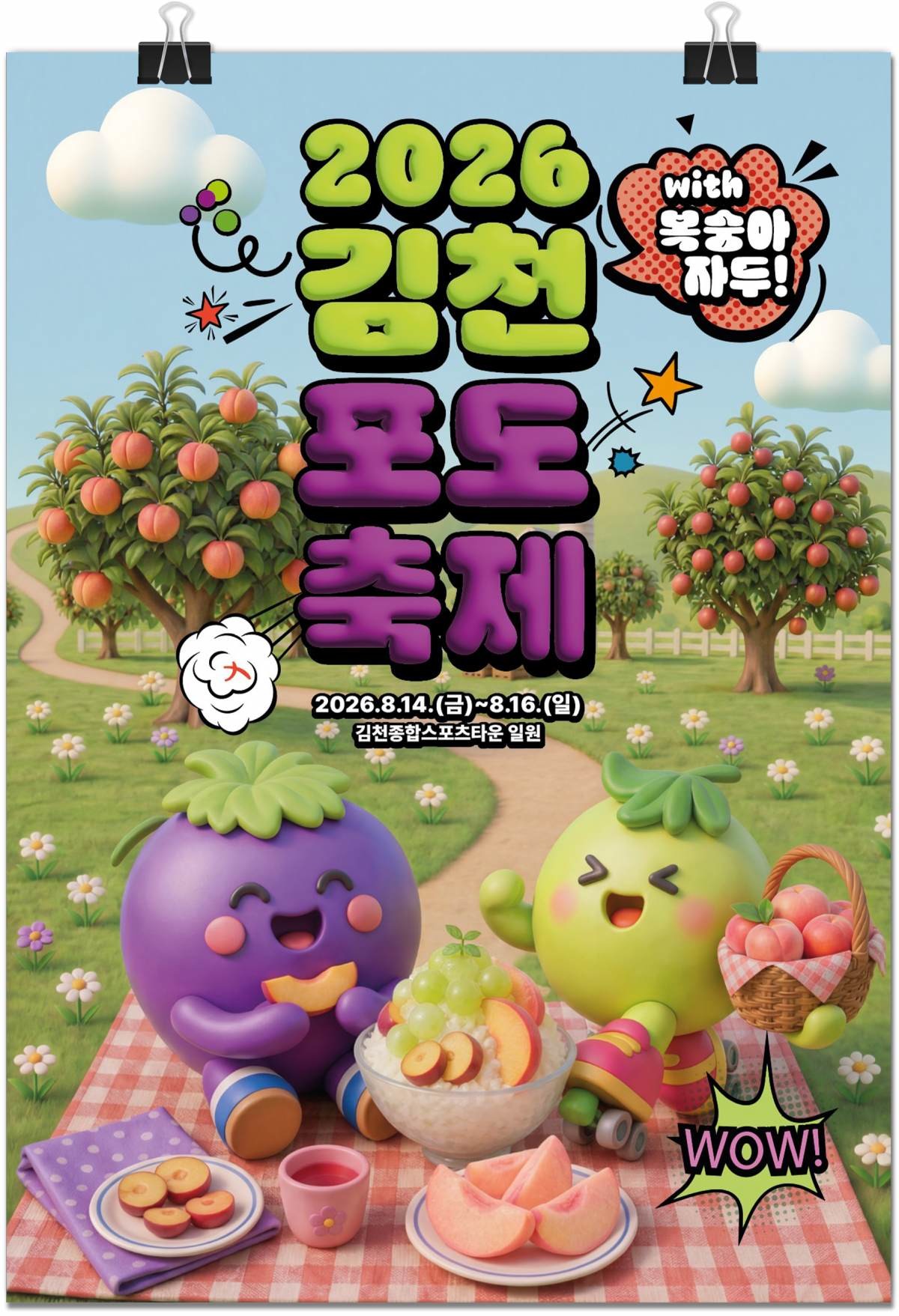 2026 김천포도축제 포스터. / 김천포도축제 홈페이지